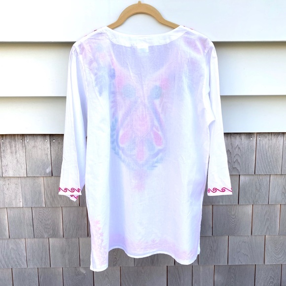 NWOT Asha Tunic W/Brightly Colored Embroidery - Picture 9 of 10